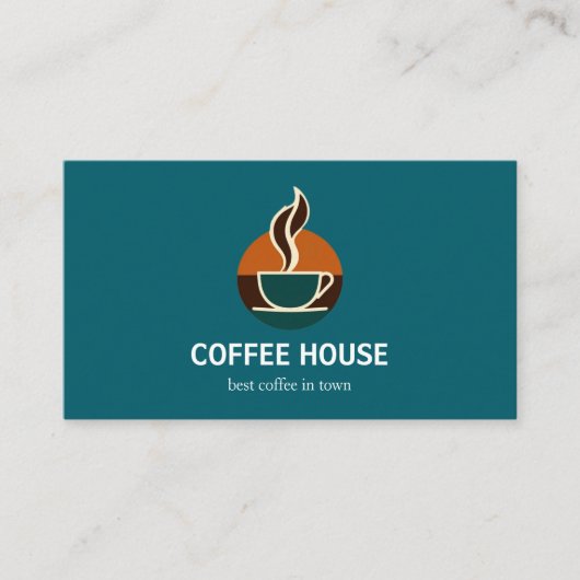 Carte de visite café simple moderne (Devant)