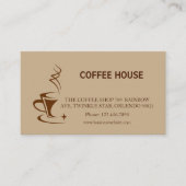 Carte De Visite Café simple moderne Shop Loyalty Card (Devant)