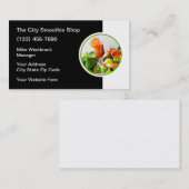 Carte De Visite Café Smoothie (Devant / Derrière)