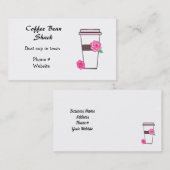 Carte De Visite Café Sur Le Parcours (Devant / Derrière)