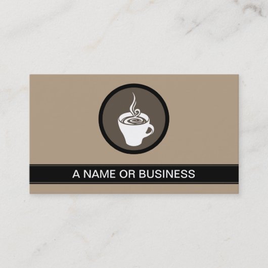 Carte De Visite café tasse mocha bulle (Devant)