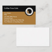 Carte De Visite Café Thème Café Et Restaurant (Devant / Derrière)