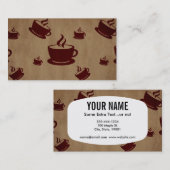 Carte De Visite Café vintage (Devant / Derrière)