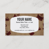 Carte De Visite Café vintage (Dos)