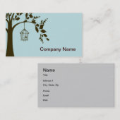 Carte De Visite Cage à oiseaux (Devant / Derrière)