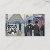 Carte De Visite Caillebotte - Rue de Paris, temps de pluie - Code (Devant)
