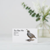 CARTE DE VISITE CAILLES DE CALIFORNIE #1 (Debout devant)