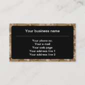 Carte De Visite Cailloux de Camouflage du désert, Motif militaire, (Devant)