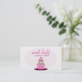 Carte De Visite CAKE BAKER mignon boulangerie moderne logo chocola (Debout devant)