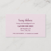 Carte De Visite CAKE BAKER mignon boulangerie moderne logo chocola (Dos)