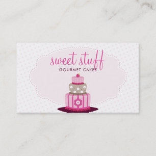 Carte De Visite CAKE BAKER mignon boulangerie moderne logo chocola