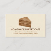 Carte De Visite Cake Maker Mariage biscuit Boulangerie d'anniversa (Devant)