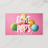 Carte De Visite Cake Pops QR (Devant)