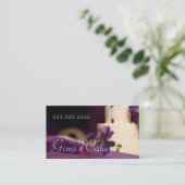 Carte De Visite Cake Shop Cupcakes Boulangerie Restauration (Debout devant)