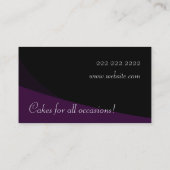 Carte De Visite Cake Shop Cupcakes Boulangerie Restauration (Dos)