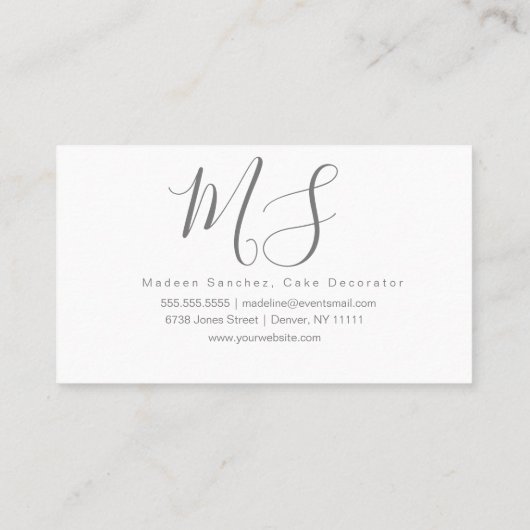 Carte De Visite Cakepops Baking Cake Decorator Fils (Dos)