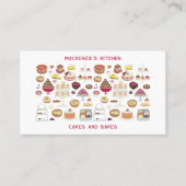 Carte De Visite Cakes Baking Catering QR Code (Devant)