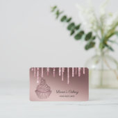 Carte De Visite Cakes & Sweets Cupcake Accueil Boulangerie Laisser (Debout devant)