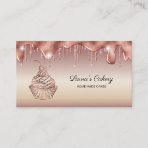 Carte De Visite Cakes & Sweets Cupcake Accueil Boulangerie Laisser