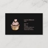 Carte De Visite Cakes & Sweets Cupcake Accueil Boulangerie Laisser (Dos)