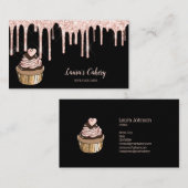Carte De Visite Cakes & Sweets Cupcake Accueil Boulangerie Laisser (Devant / Derrière)