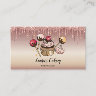 Carte De Visite Cakes & Sweets Cupcake Accueil Boulangerie Laisser