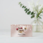 Carte De Visite Cakes & Sweets Cupcake Accueil Boulangerie Laisser (Debout devant)