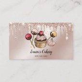 Carte De Visite Cakes & Sweets Cupcake Accueil Boulangerie Laisser (Devant)