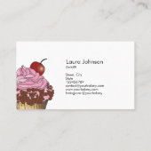 Carte De Visite Cakes & Sweets Cupcake Accueil Boulangerie Laisser (Dos)