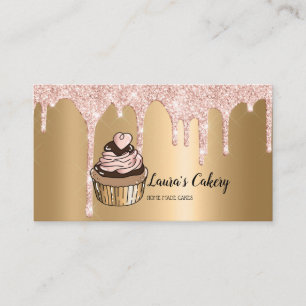 Carte De Visite Cakes & Sweets Cupcake Accueil Boulangerie Laisser