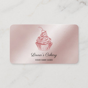 Carte De Visite Cakes & Sweets Cupcake Accueil Boulangerie Laisser