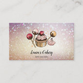 Carte De Visite Cakes & Sweets Cupcake Accueil Boulangerie Laisser (Devant)