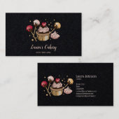 Carte De Visite Cakes & Sweets Cupcake Accueil Boulangerie Laisser (Devant / Derrière)