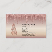 Carte De Visite Cakes & Sweets Cupcake Accueil Boulangerie Laisser (Dos)