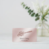 Carte De Visite Cakes & Sweets Cupcake Accueil Boulangerie Laisser (Debout devant)