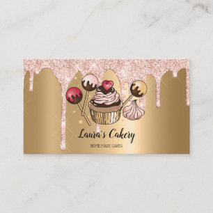 Carte De Visite Cakes & Sweets Cupcake Accueil Boulangerie Laisser