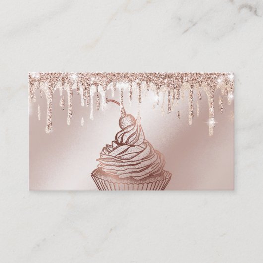 Carte De Visite Cakes & Sweets Cupcake Accueil Boulangerie Laisser (Devant)