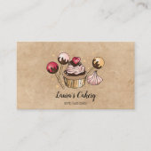 Carte De Visite Cakes & Sweets Cupcake Accueil Boulangerie Papier (Devant)