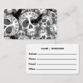 Carte De Visite Calaveras décoratives Halloween (Devant / Derrière)