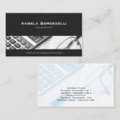 Carte De Visite Calculateur comptable (Devant / Derrière)