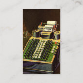 Carte De Visite Calculateur comptable Comptomètre vintage (Dos)