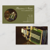 Carte De Visite Calculateur comptable Comptomètre vintage (Devant / Derrière)