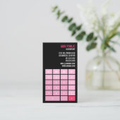 Carte De Visite Calculateur comptable rose (Debout devant)