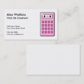 Carte De Visite Calculatrice de comptable (Devant / Derrière)