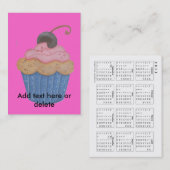 CARTE DE VISITE CALENDRIER (Devant / Derrière)
