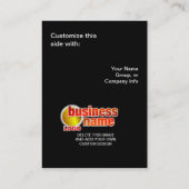 Carte De Visite Calendrier 2009 de poche de promo d'inauguration (Dos)