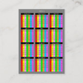 Carte De Visite Calendrier 2011 (Dos)