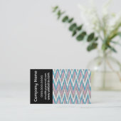Carte De Visite Calendrier 2019 Pocket Pink et Blue ZigZag (Debout devant)