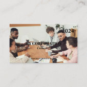 Carte De Visite Calendrier 2024 du panier d'affaires (Devant)