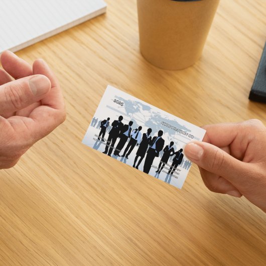 Carte De Visite Calendrier 2025 de poche noire moderne